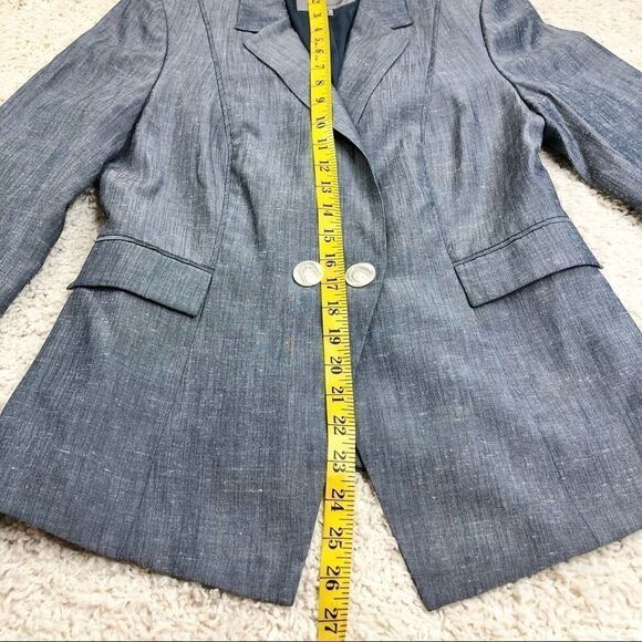 Classiques Entier Women’s Gray Double Breasted One Button Blazer Size M - Picture 6 of 10